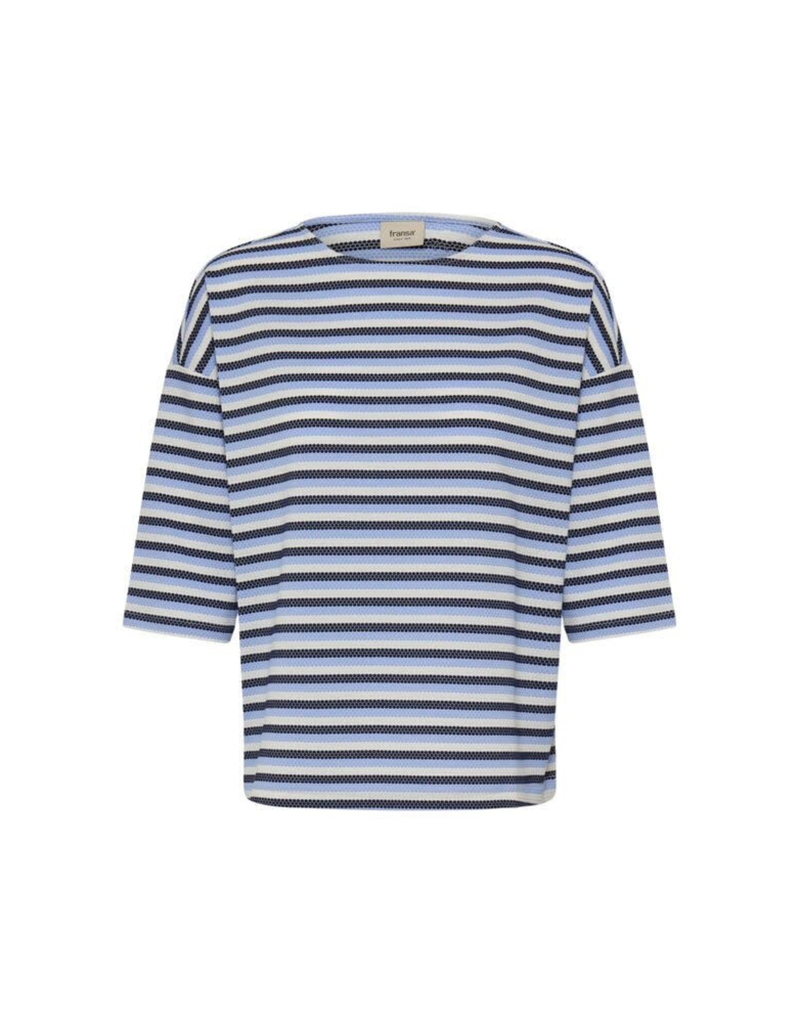 Fransa 34 shirt Fransa 20617597 frjosie 3/4 mw 6204 stripe marine +