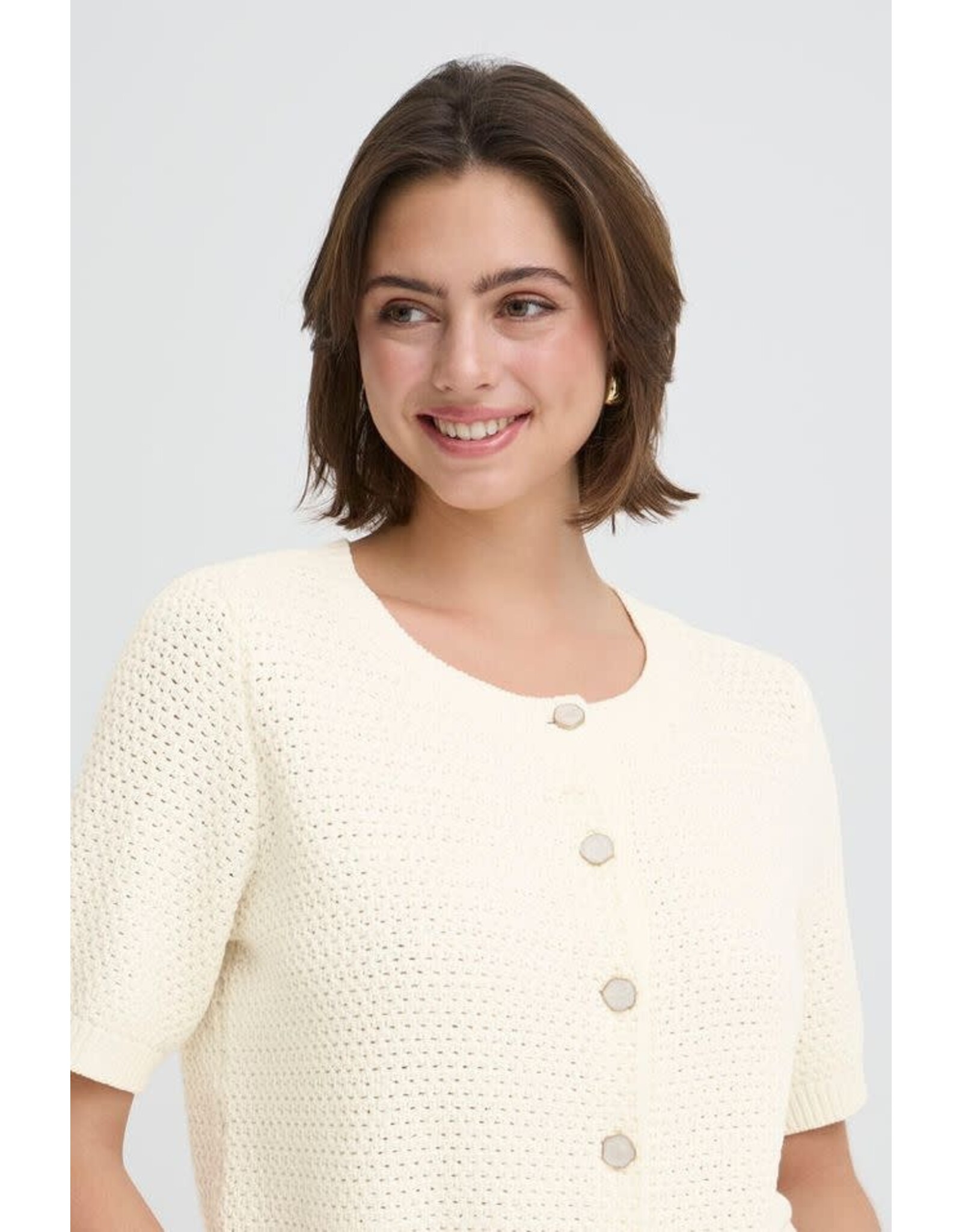 Fransa 34 cardigan Fransa 20617691 fraralyn 110701 whisper white