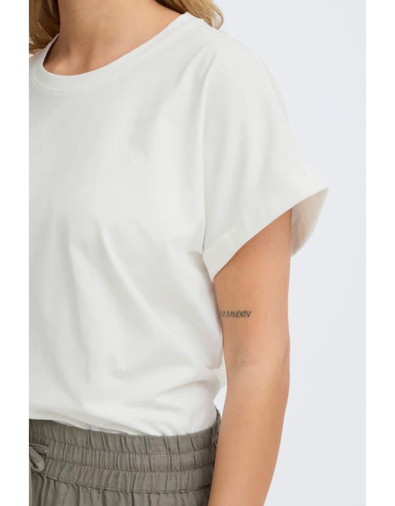 Fransa 34 t-shirt Fransa 20617874 Frfeba 110701 whisper white