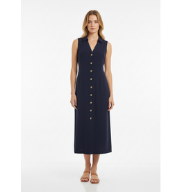 Batida 45 midi jurk Batida 2512 navy blue