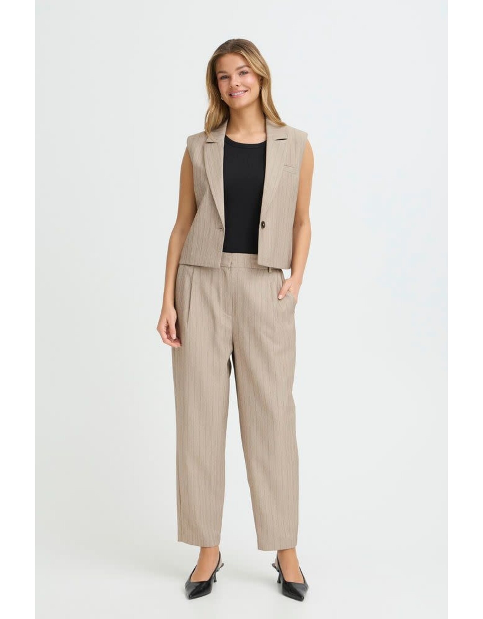 Fransa 34 broek Fransa 20617583 Fralex 5450 gray morn stripe