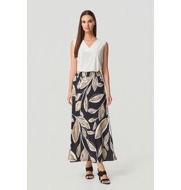 Batida 45 rok lang Batida 2404 sand leaves print