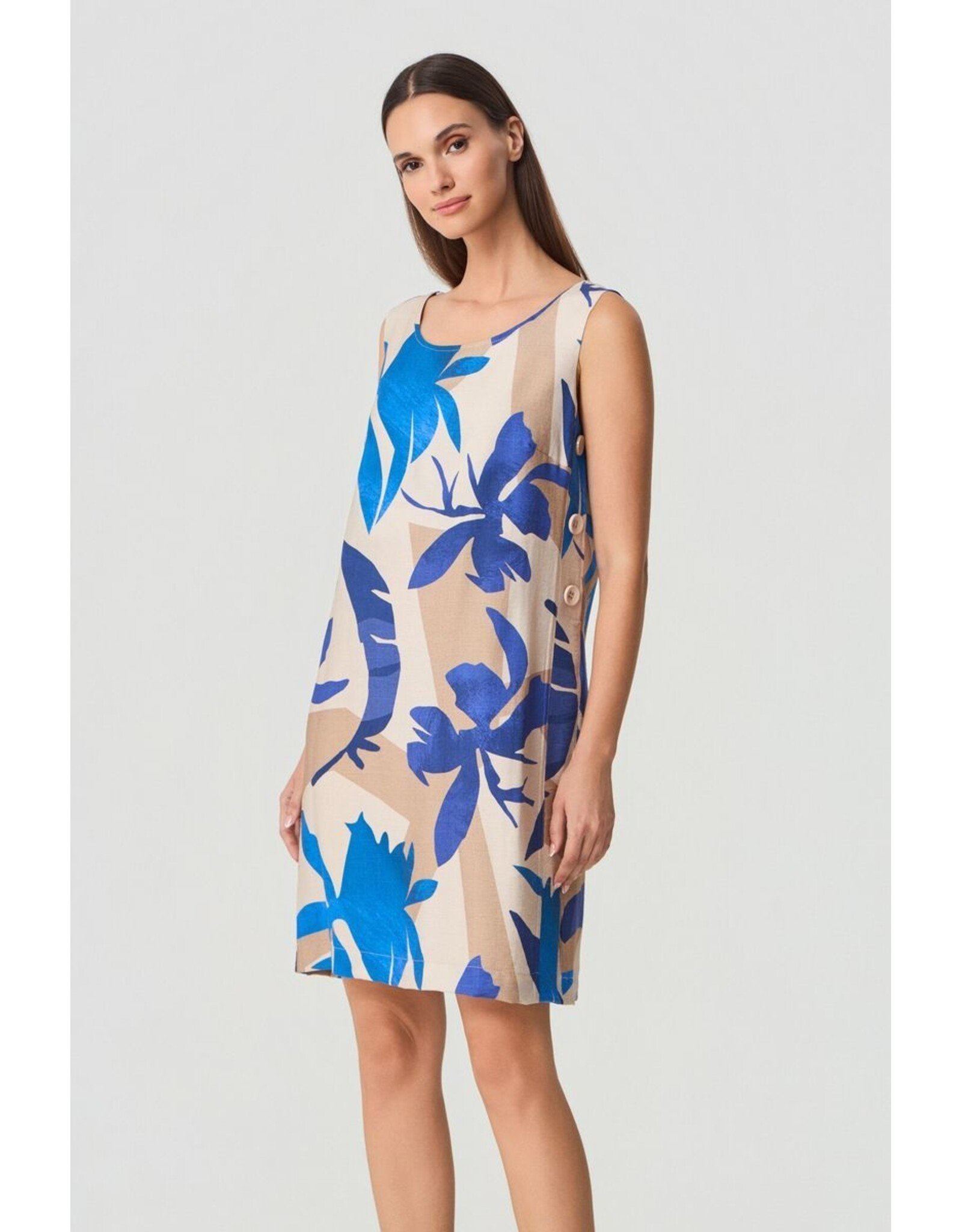 Batida 45 jurk Batida 2515 royal nature print