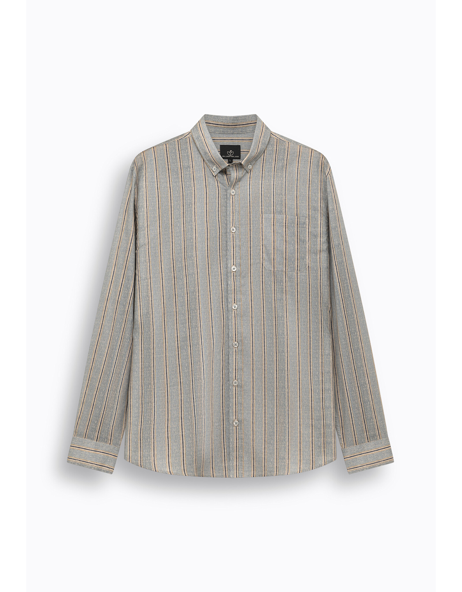 Blue Fields 30 shirt lm Blue Fields 212 36016 5612 jeansbl. stripe