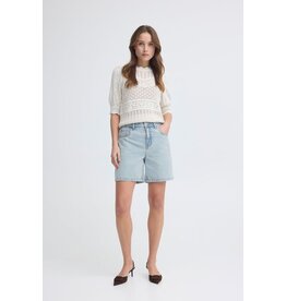 B.Young 44 short B.Young 20818843 Bykielo 200460 light blue denim