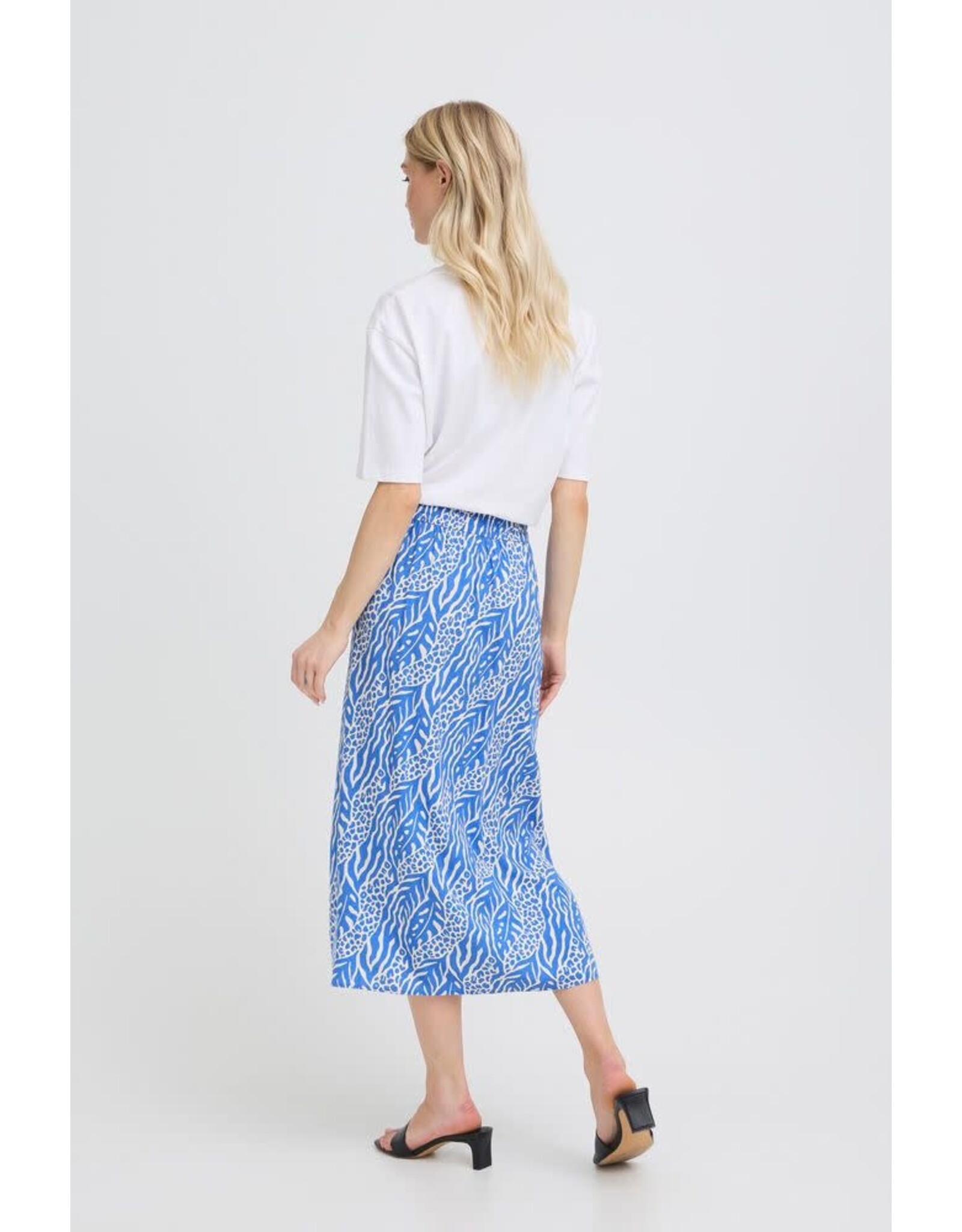B.Young 44 midi skirt B.Young 20818759 bymmjoella nature vibes nebulas blue