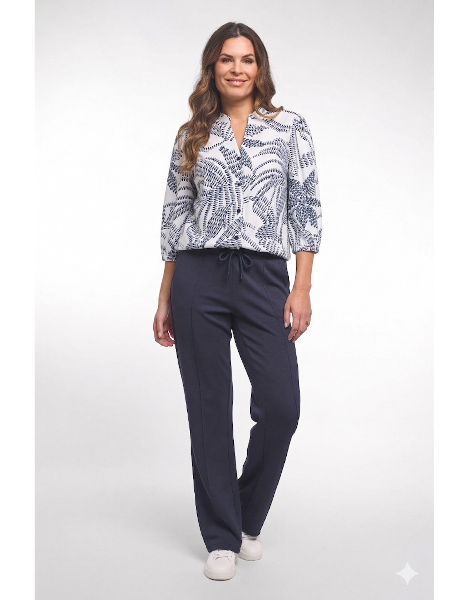 Zoso 89 blouse Zoso Leonie white/navy