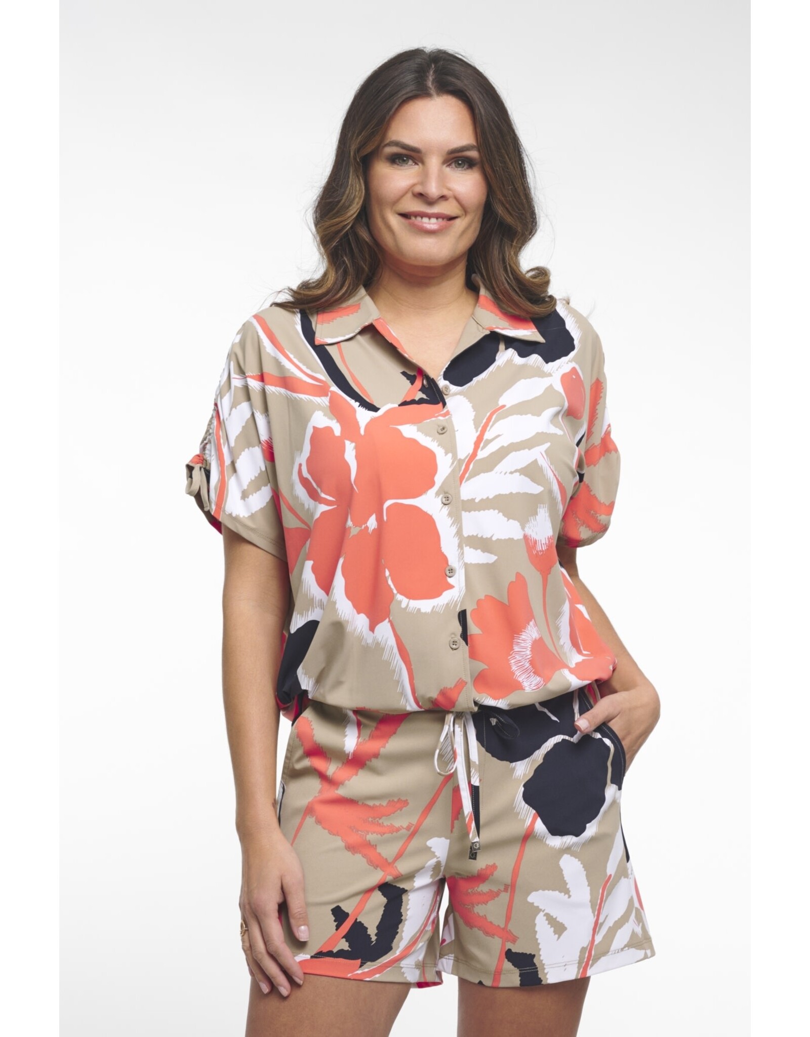 Zoso 89 blouse Zoso Georgina sage/coral