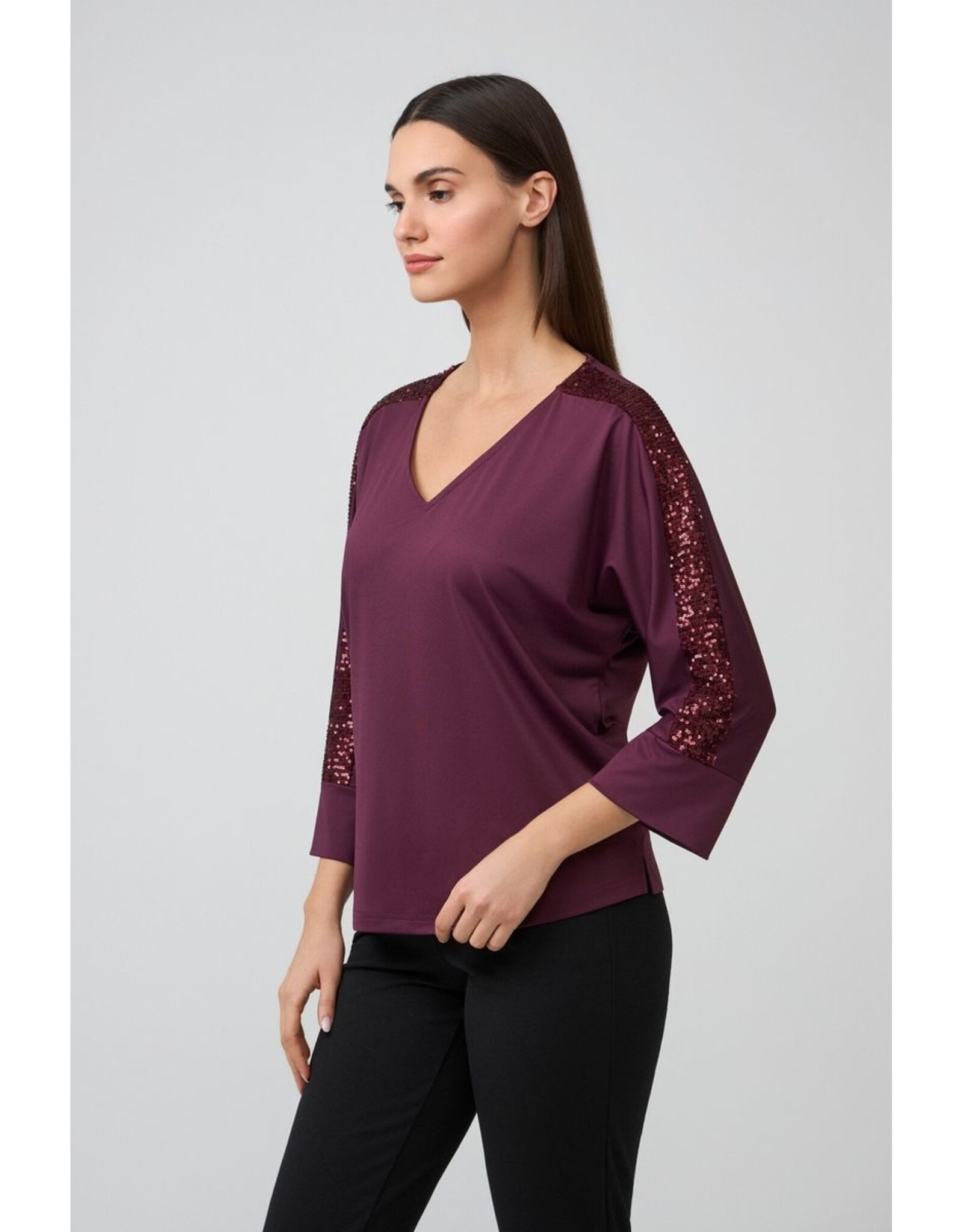 Batida 45 shirt Batida 2554 pailletten burgundy