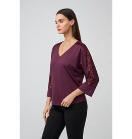Batida 45 shirt Batida 2554 pailletten burgundy