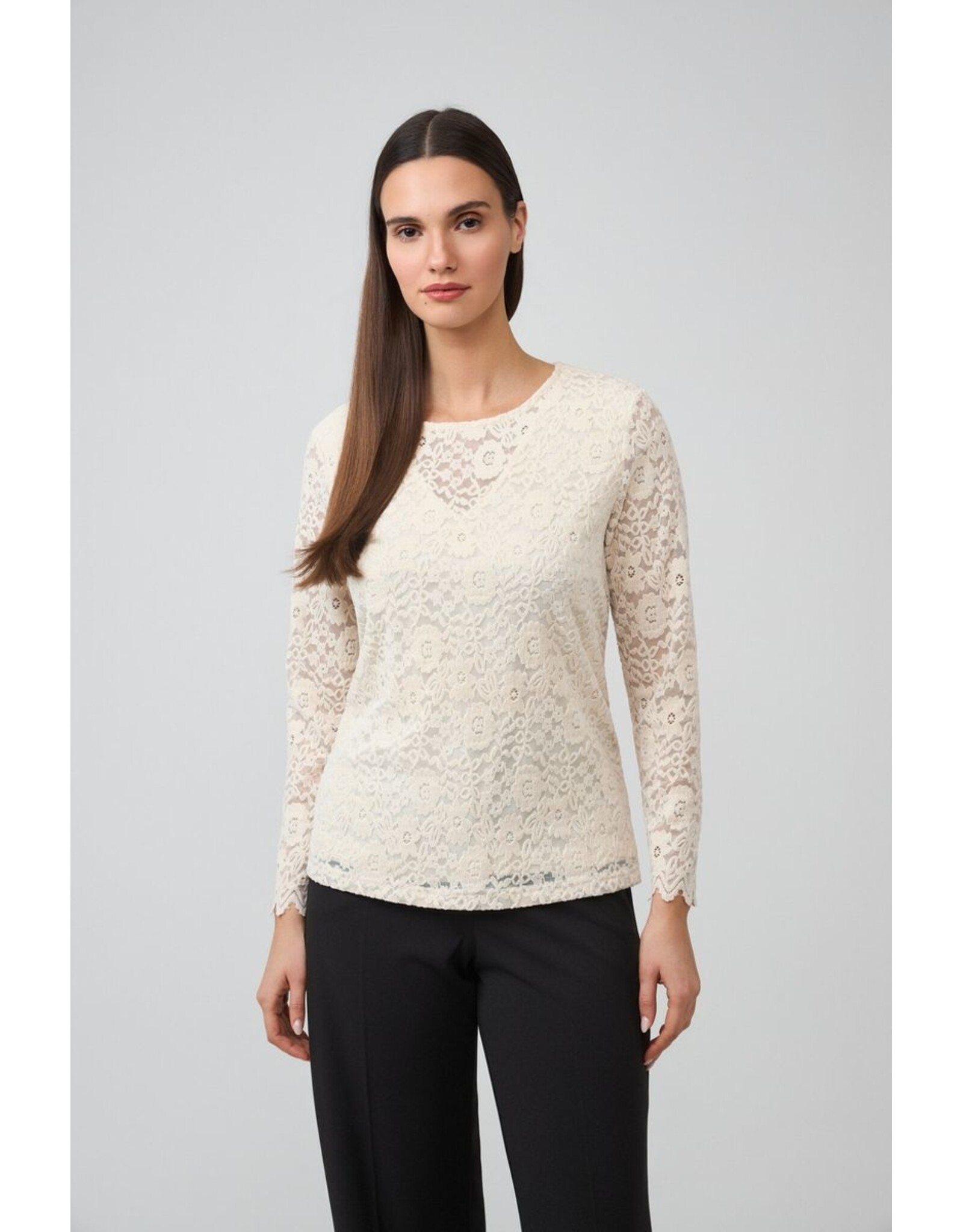 Batida 45 shirt Batida 2551 effen kant ecru