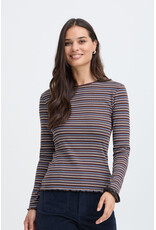 B.Young 44 longsleeve t-shirt B.Young 20819642 Bytone 13575 java stripe brown