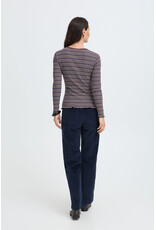 B.Young 44 longsleeve t-shirt B.Young 20819642 Bytone 13575 java stripe brown