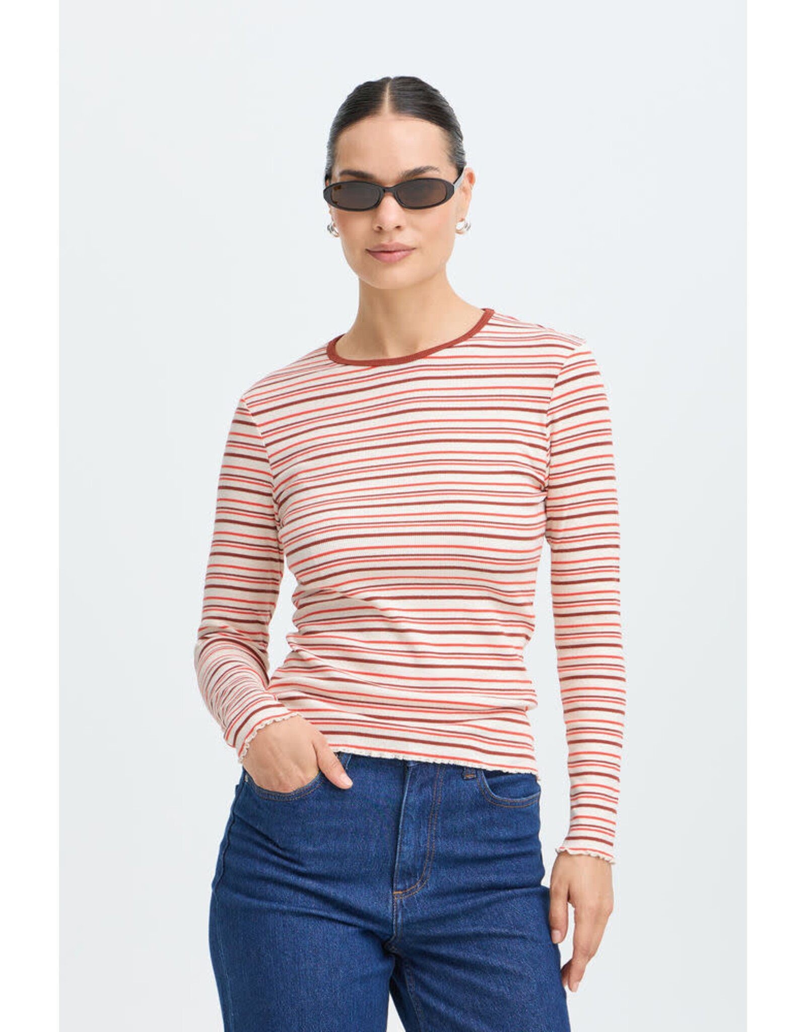 B.Young 44 longsleeve t-shirt B.Young 20819642 Bytone 13659 birch stripe