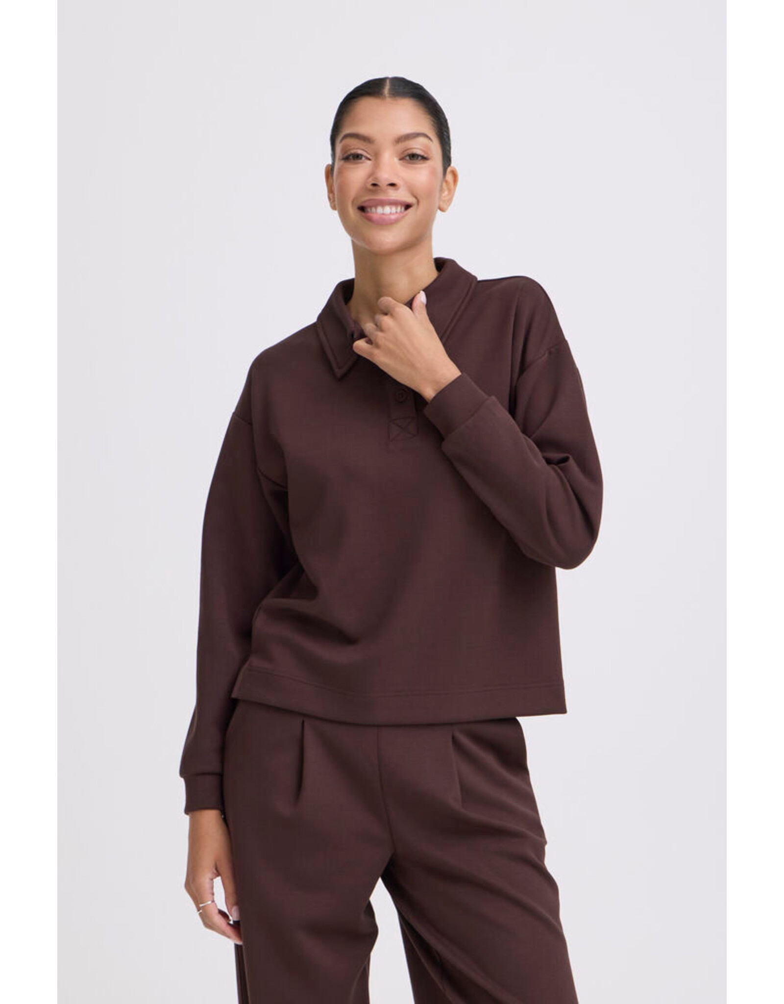 B.Young 44 polo sweat B.Young 20819661 bypusti 191016 java brown
