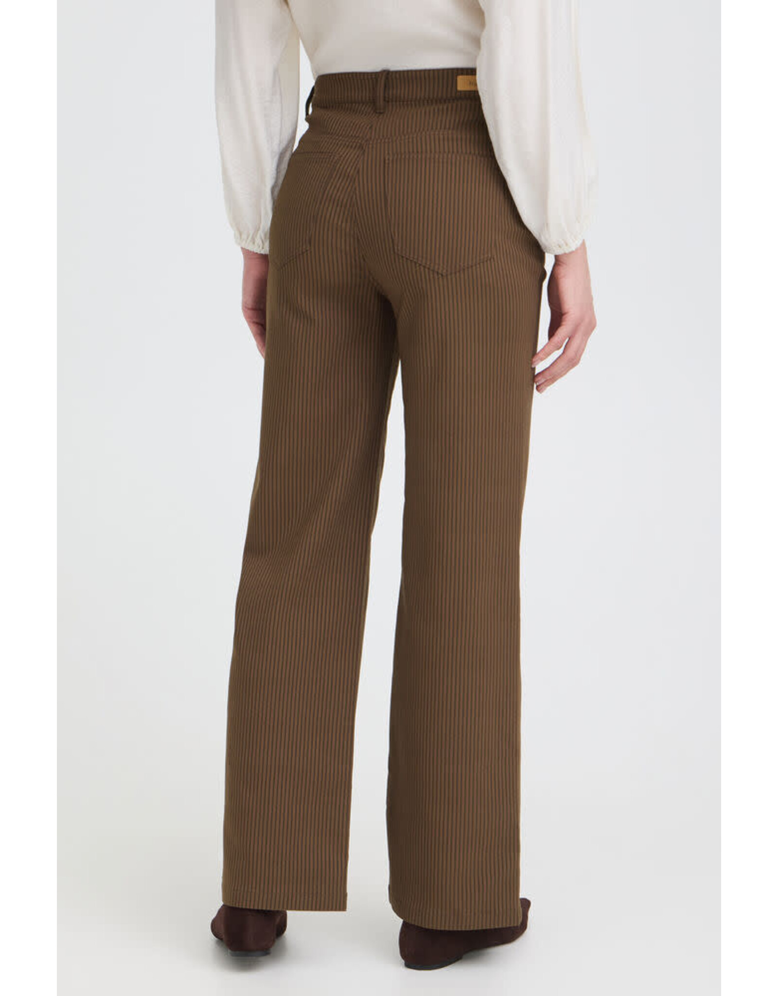 Fransa 34 broek Fransa 20616169 Frena Hanna 10296 stripe brown