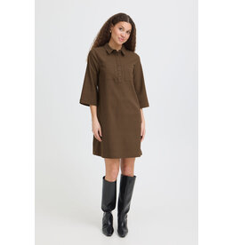 Fransa 34 jurk Fransa 20618061 Frena 10296 stripe brown