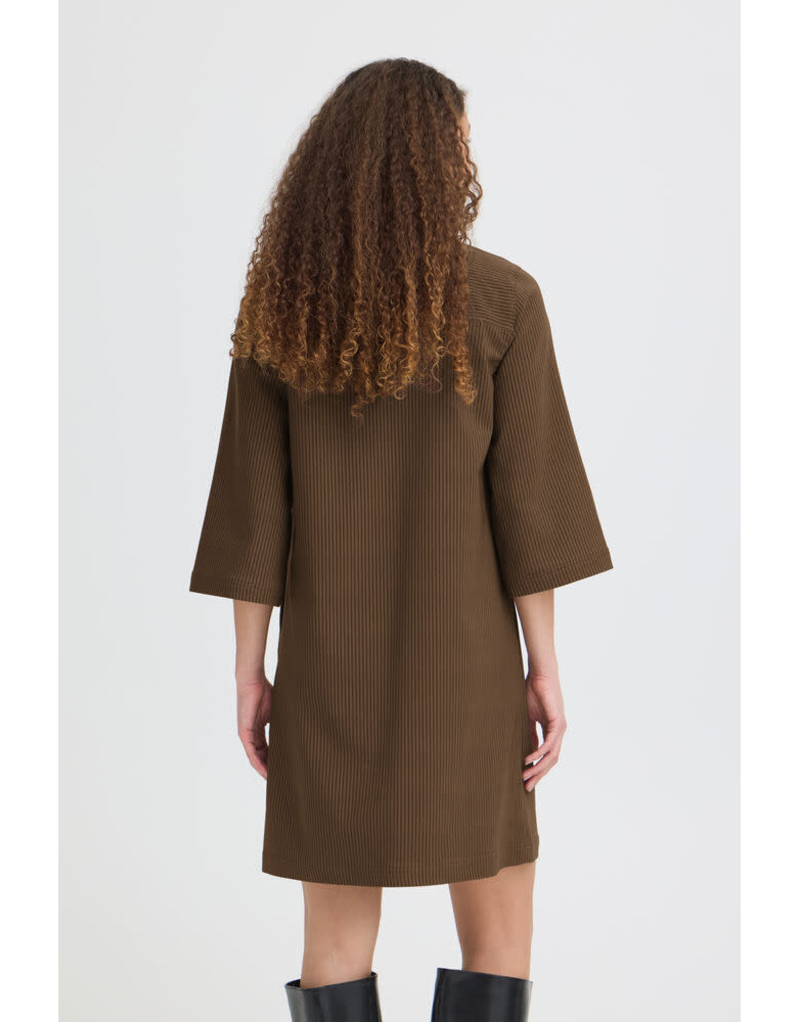 Fransa 34 jurk Fransa 20618061 Frena 10296 stripe brown