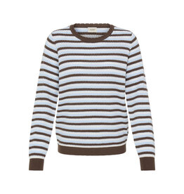 Fransa 34 pull Fransa 20618020 Frcaia 10267 stripe li blue/brown