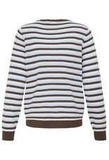 Fransa 34 pull Fransa 20618020 Frcaia 10267 stripe li blue/brown