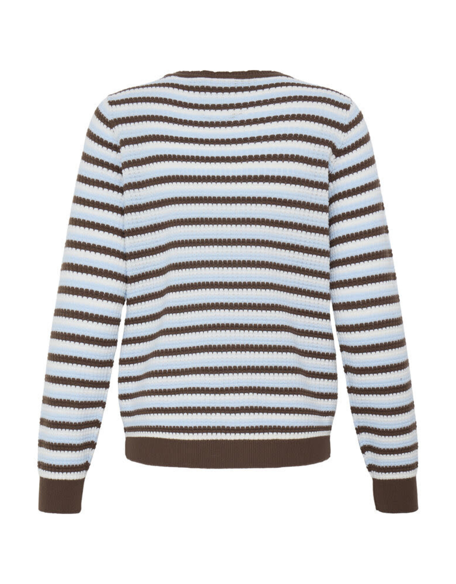 Fransa 34 pull Fransa 20618020 Frcaia 10267 stripe li blue/brown