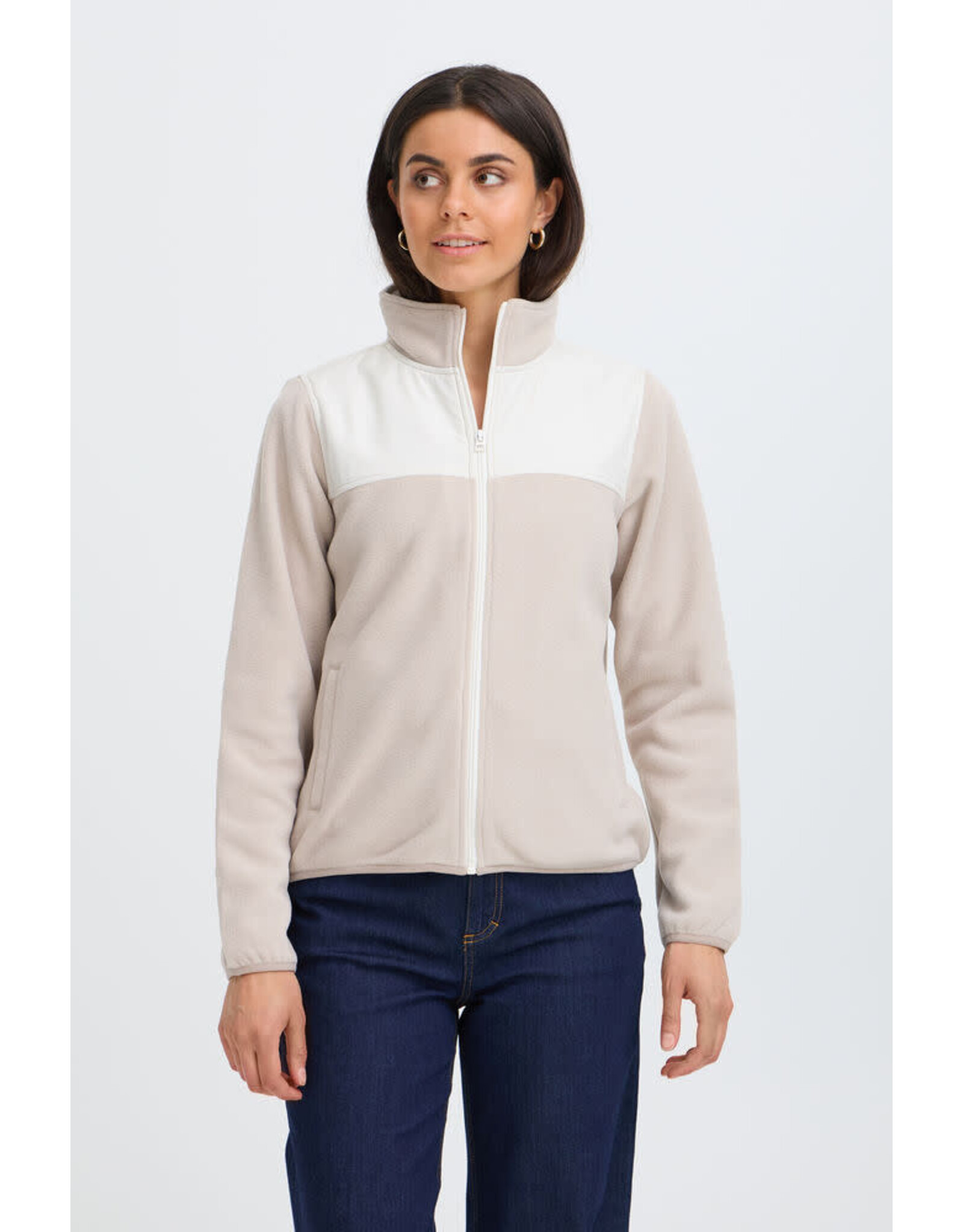 Fransa 34 jacket Fransa 20618215 Frflea 161305 string nature