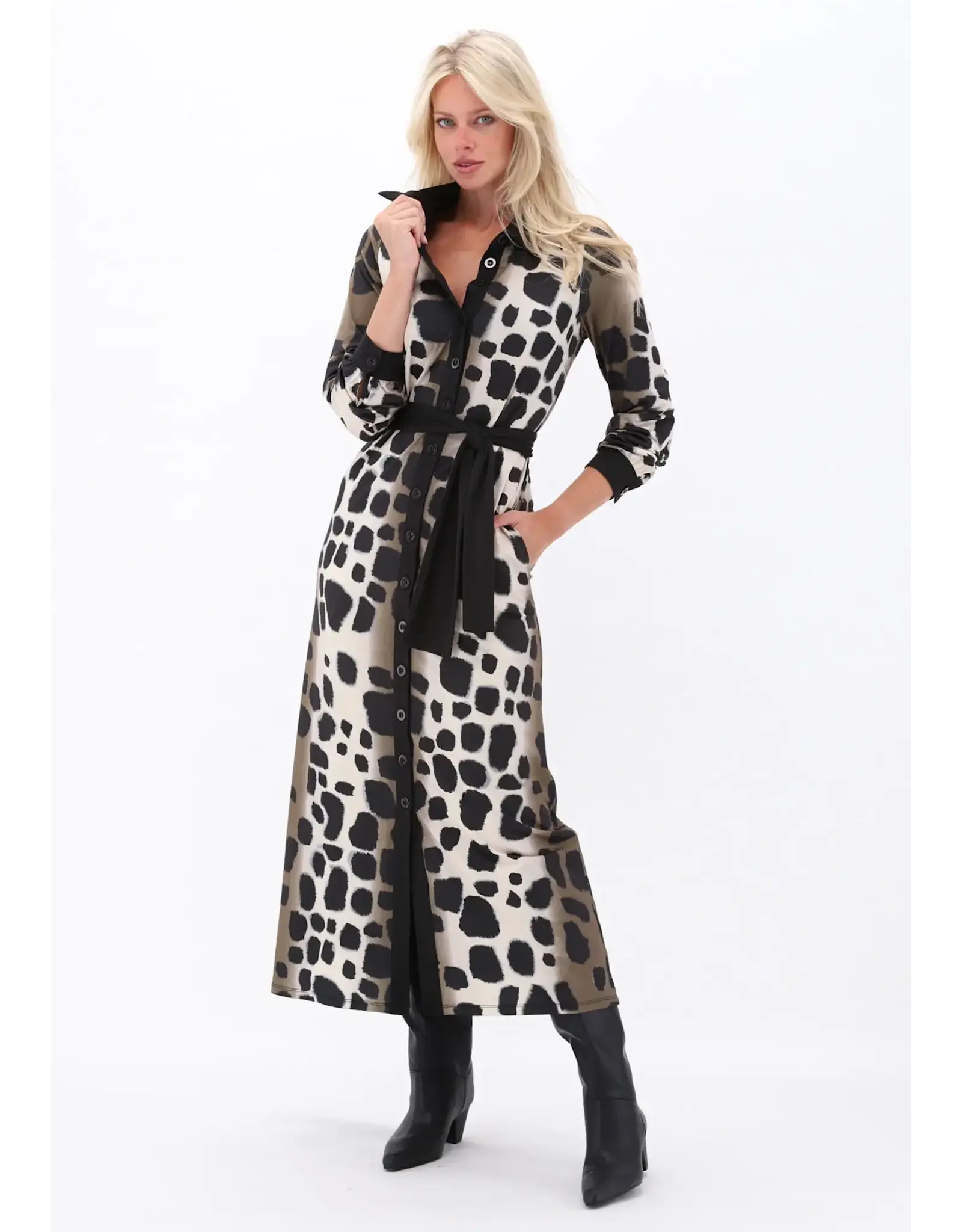 K-design 20 maxi hemdjurk K-design met dierenprint D120 P147
