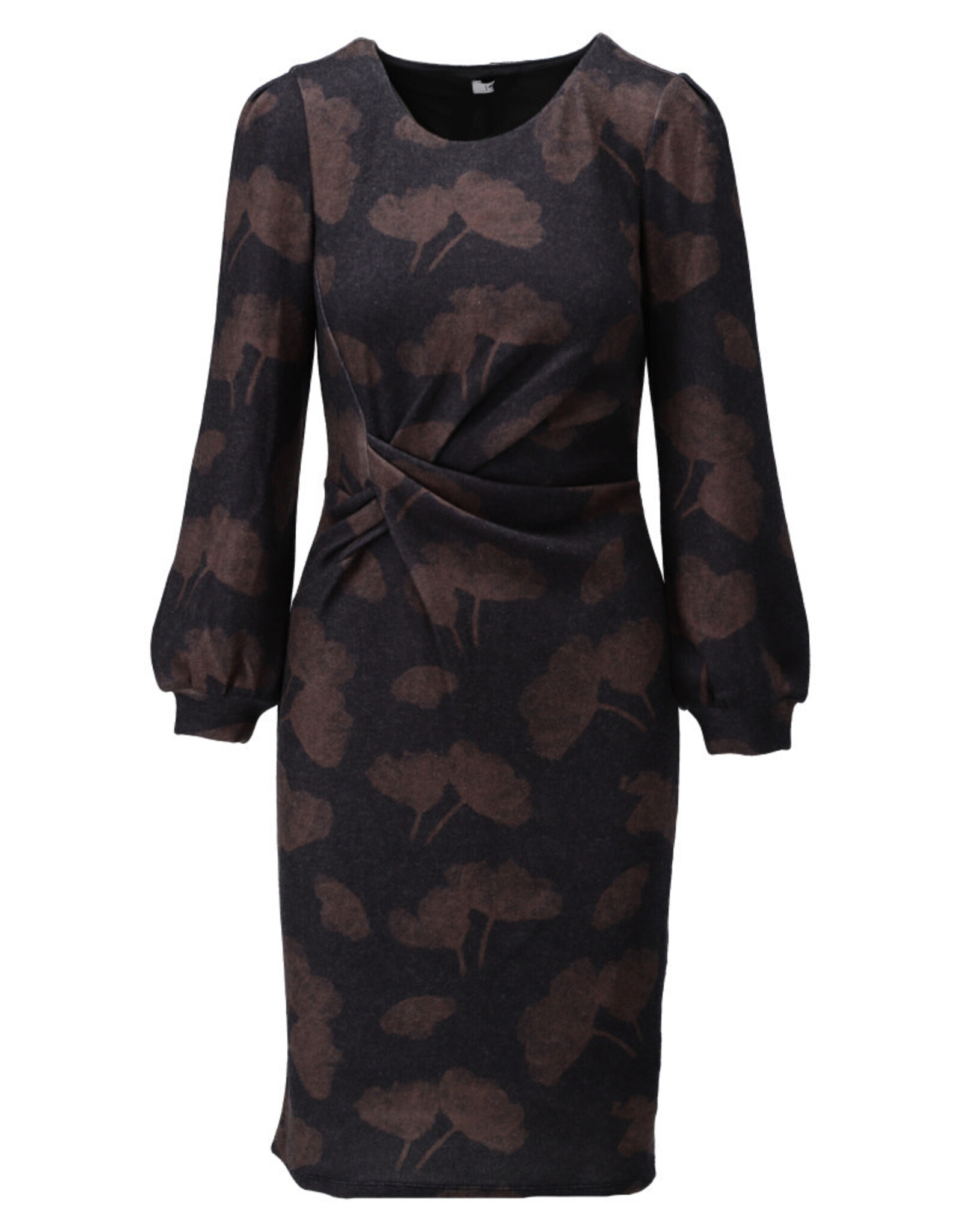 K-design 20 korte soft touch jurk met bloemenprint D251 P173
