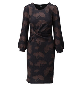 K-design 20 korte soft touch jurk met bloemenprint D251 P173