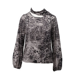 K-design 20 top K-design ronde hals met sjaaltje en print D208 P170