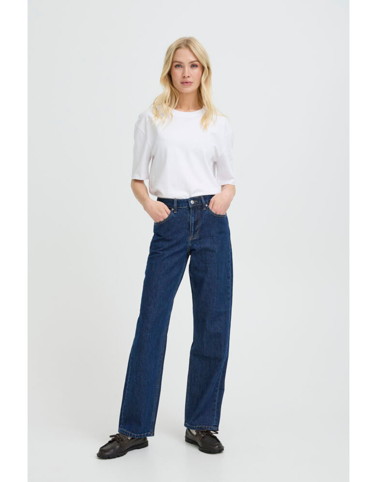 B.Young 44 jeans straight B.Young 20818834 Bykajane 200462 dark blue denim