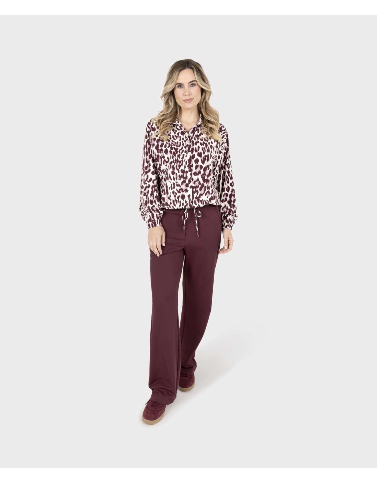 Zoso 89 blouse Zoso Daphne mauve/bordeaux