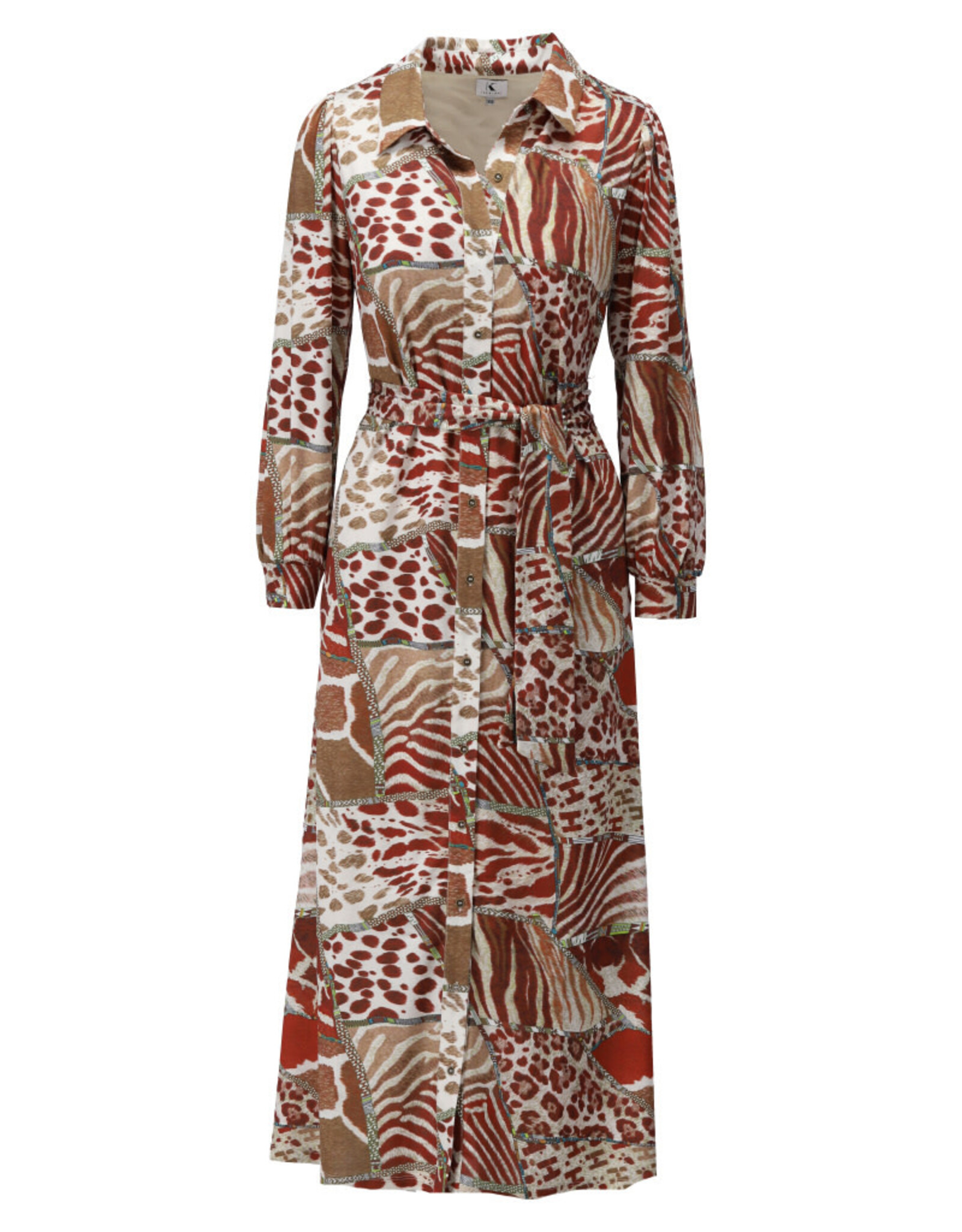 K-design 20 maxi hemdjurk K-design met dierenprint D202 P167