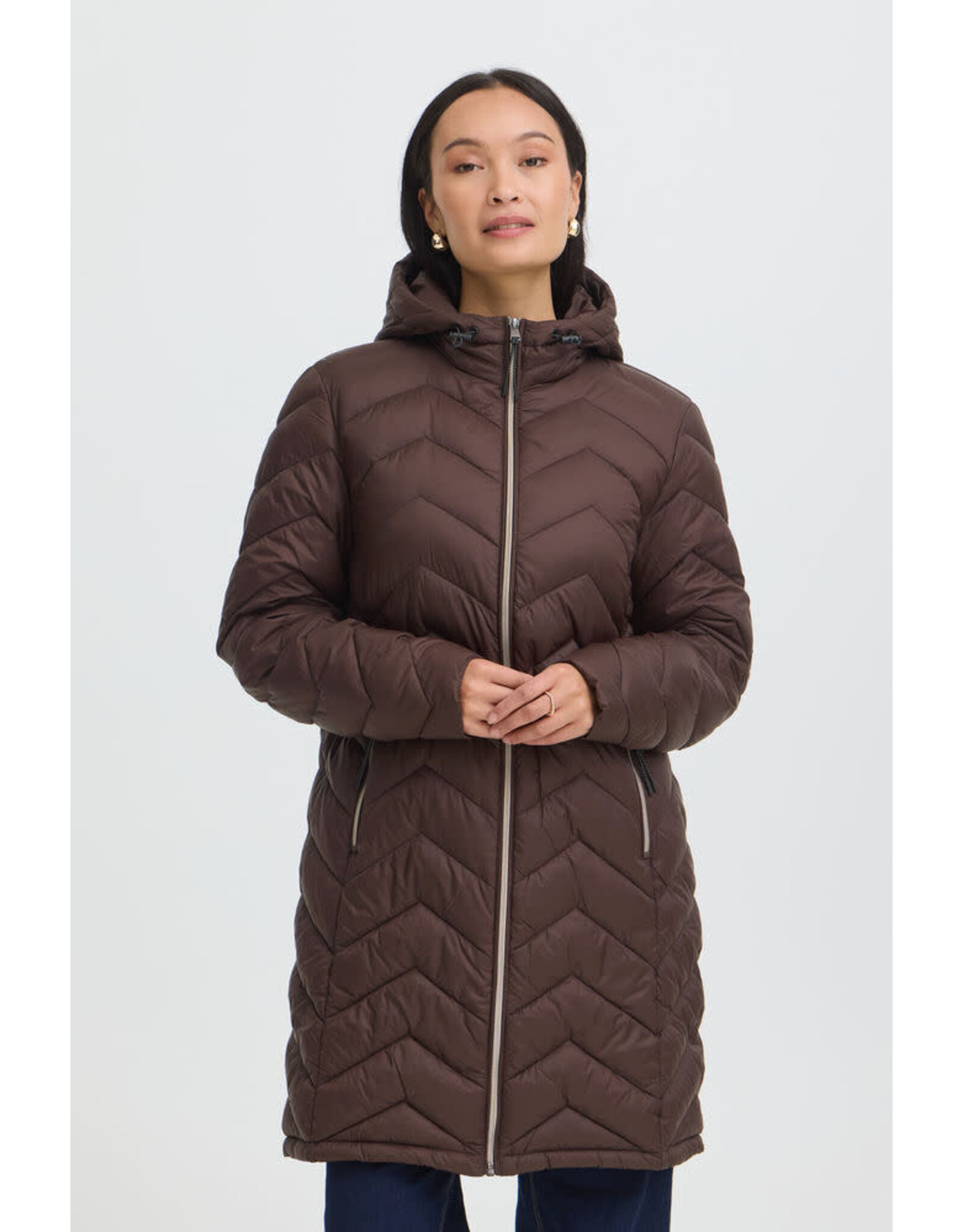 Fransa 34 jacket Fransa 20615709  frbapadding 190913 hot fudge brown