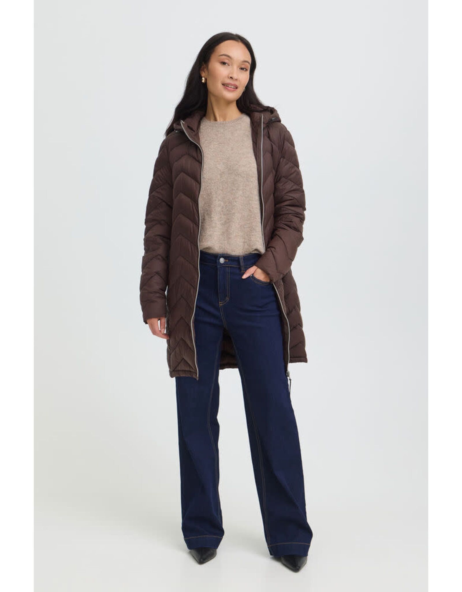 Fransa 34 jacket Fransa 20615709  frbapadding 190913 hot fudge brown