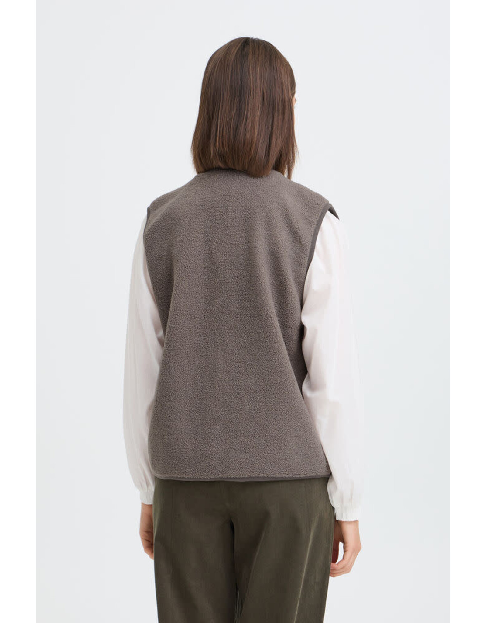 Fransa 34 waistcoat Fransa 20618525 Frtenya 181210 driftwood grey