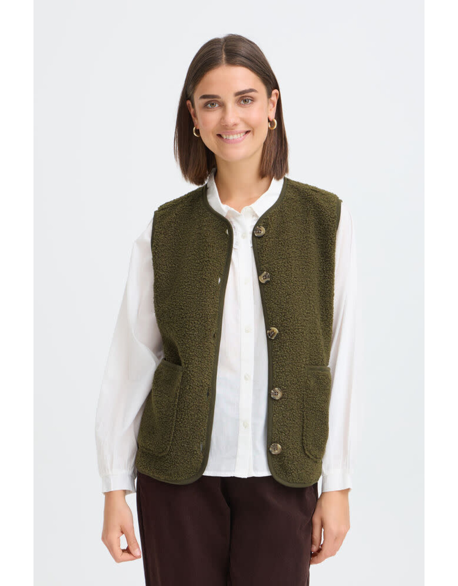 Fransa 34 waistcoat Fransa 20618525 Frtenya 190511 grape leaf green