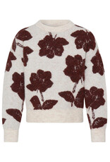 B.Young 44 jumper B.Young 20819509 Bymanda 13171 fudge flower red