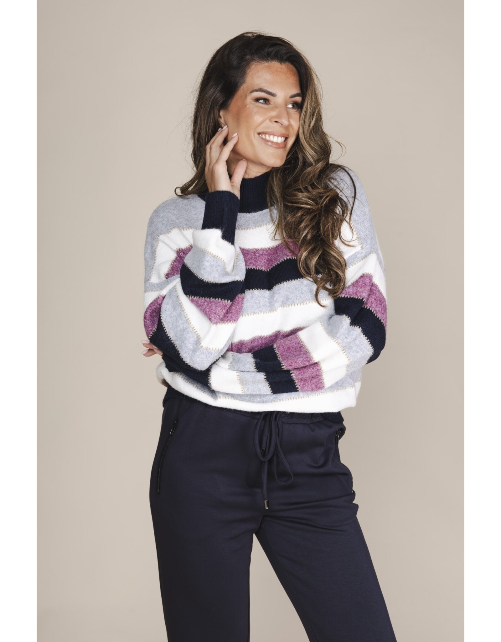 Zoso 89 pull Zoso Lesly navy-violet