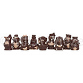 Sinterklaas piepfiguren beige ingekleurd - 1 kg - fijne Callebaut chocolade