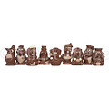 Sinterklaas piepfiguren beige ingekleurd - 1 kg - fijne Callebaut chocolade