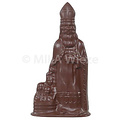 Sint - 250 gr - 25 cm - verpakt in mica - fijne Callebaut chocolade