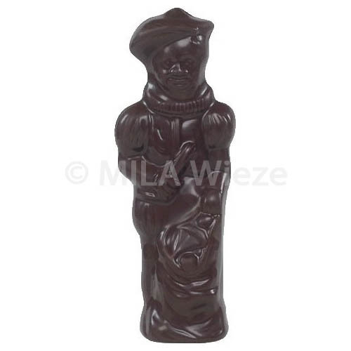 Piet - 500 gr - 35 cm - verpakt in mica - fijne Callebaut chocolade