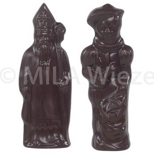 Sint & Piet- 30 x 50 gr - suikervrij - in fijne Callebaut chocolade