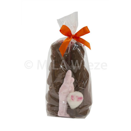 Chocolade Sint en Piet - 2 x 90 gr met snoepgoed van de Sint