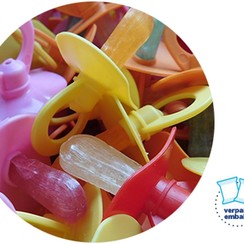 Tutter lollies per stuk verpakt / 100 stuks