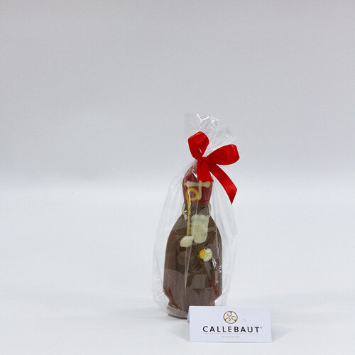 Sint - 90 gr - 18 cm - verpakt in mica - fijne Callebaut chocolade