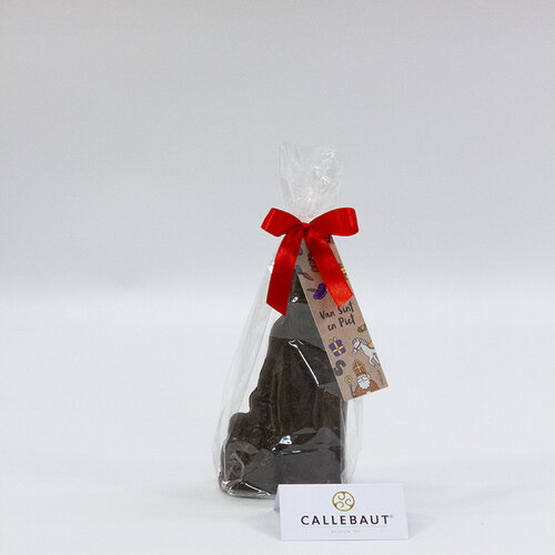 Sint - 125 gr - 20 cm - verpakt in mica - fijne Callebaut chocolade