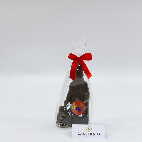 Sint - 125 gr - 20 cm - verpakt in mica - fijne Callebaut chocolade