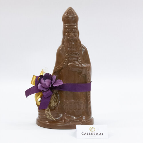 Sint - 500 gr - 35 cm - luxe versiering - fijne Callebaut chocolade